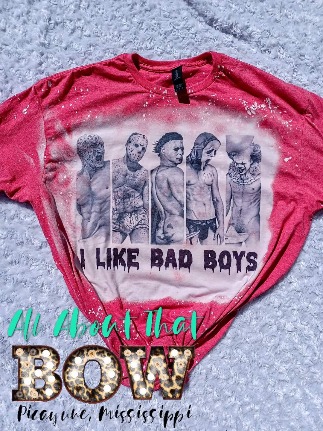 I Like Bad Boys Bleached Tee