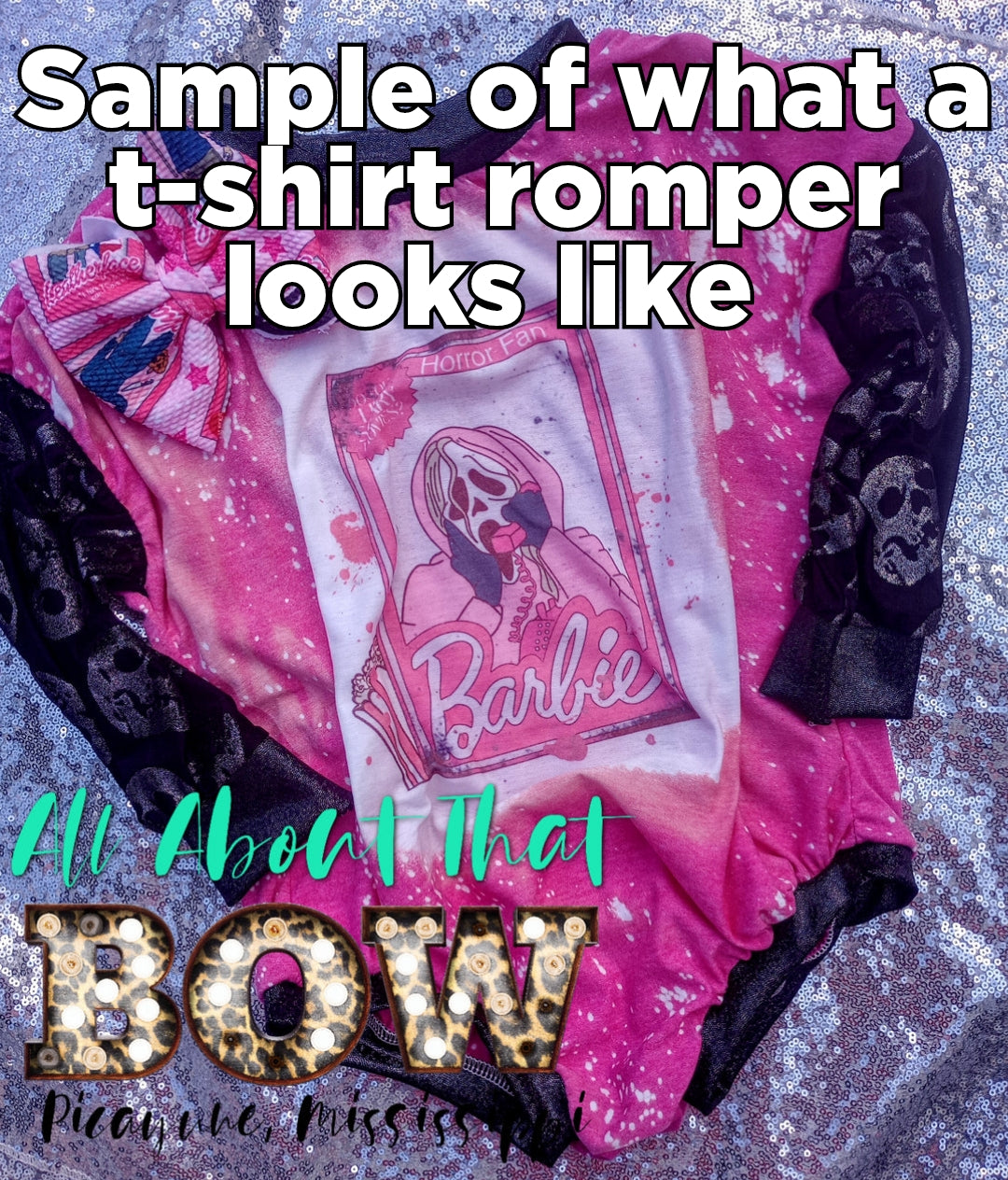 Mystery Graphic Tee Romper