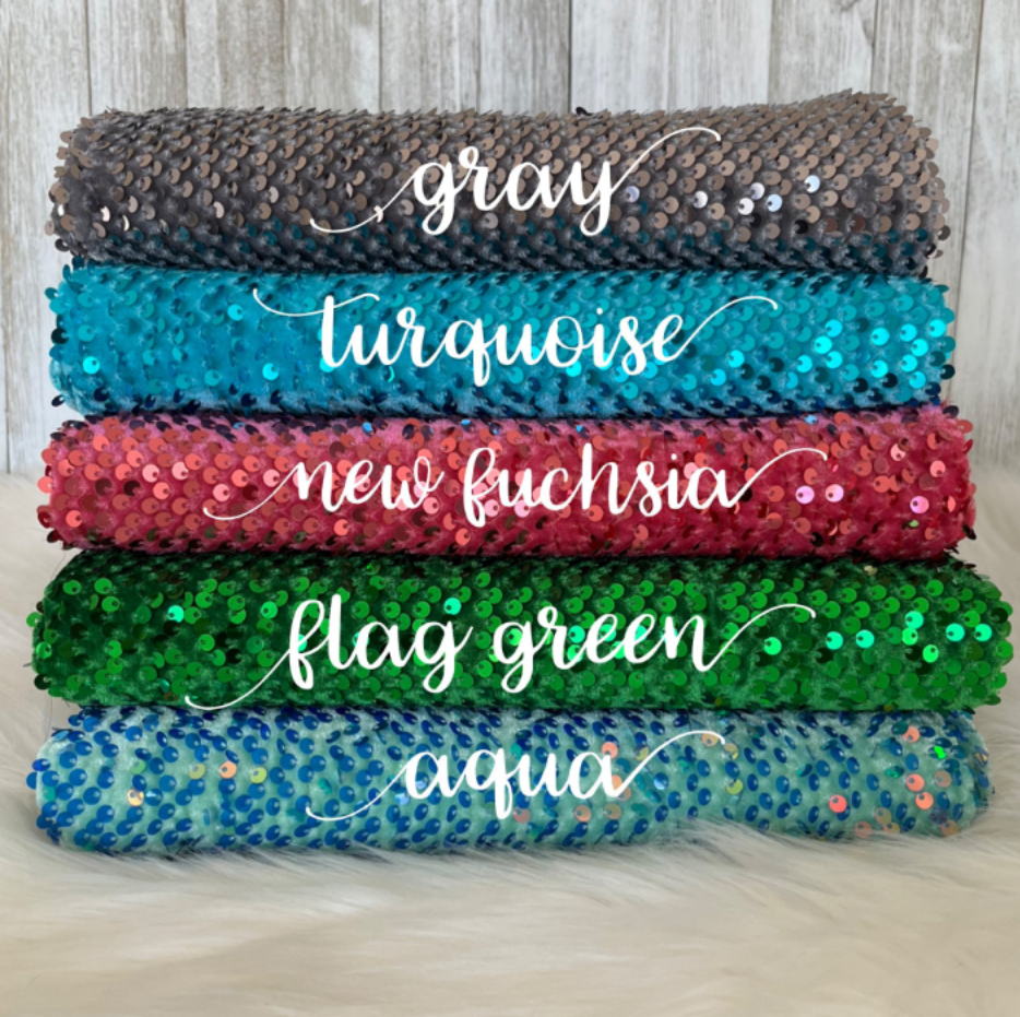 Velvet Sequin Bows Color Batch 3 of 3