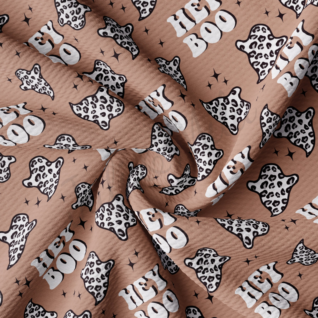 Hey Boo Bow Print