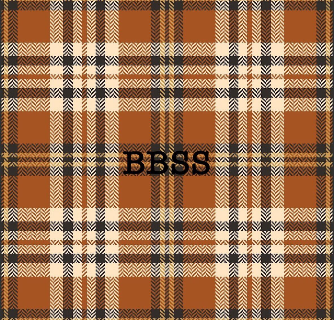 Fall plaid bow print