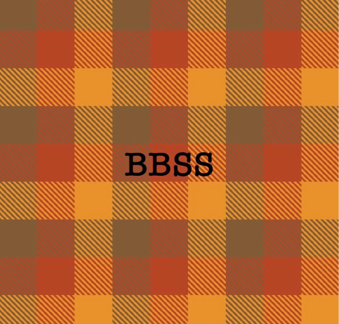 Fall plaid bow print