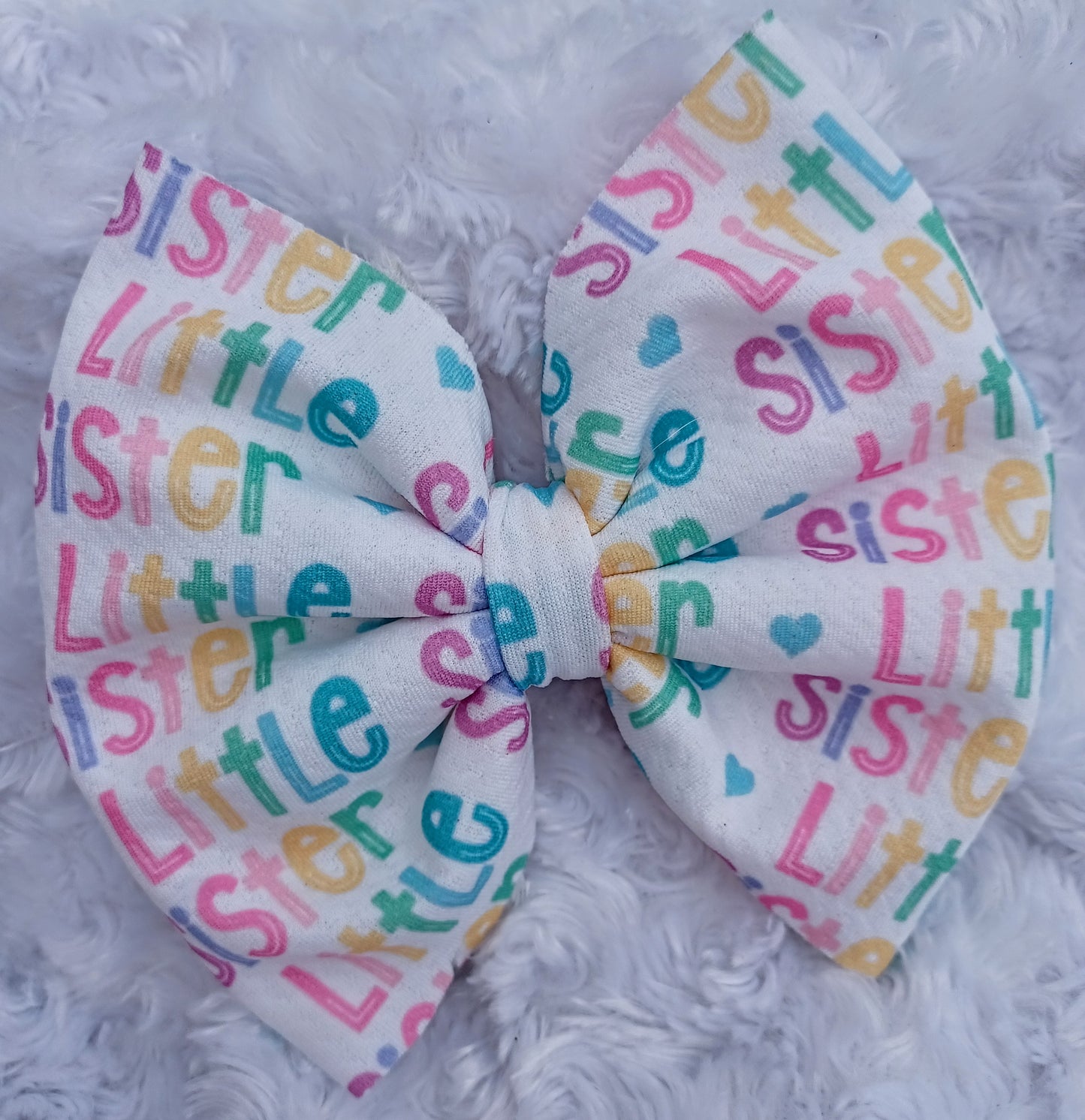 Little Sister Print Bow