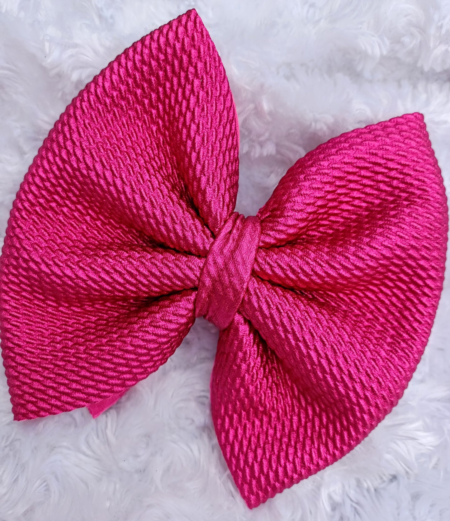 Hot Pink Metallic Solid Print