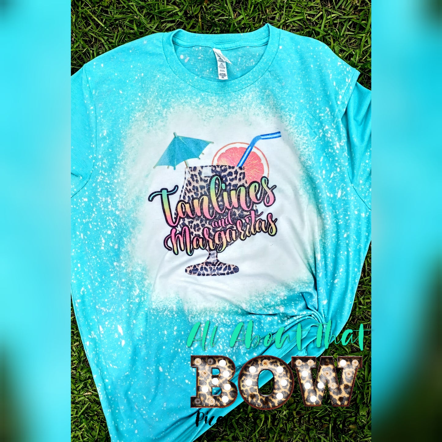 Tanlines and Margaritas Bleached Tee