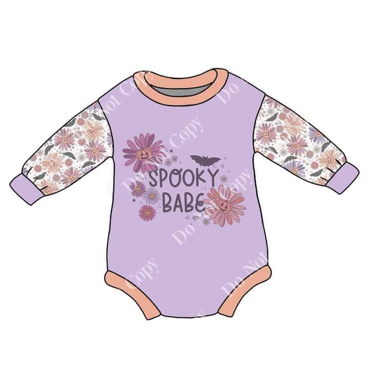Spooky Babe sweater Romper