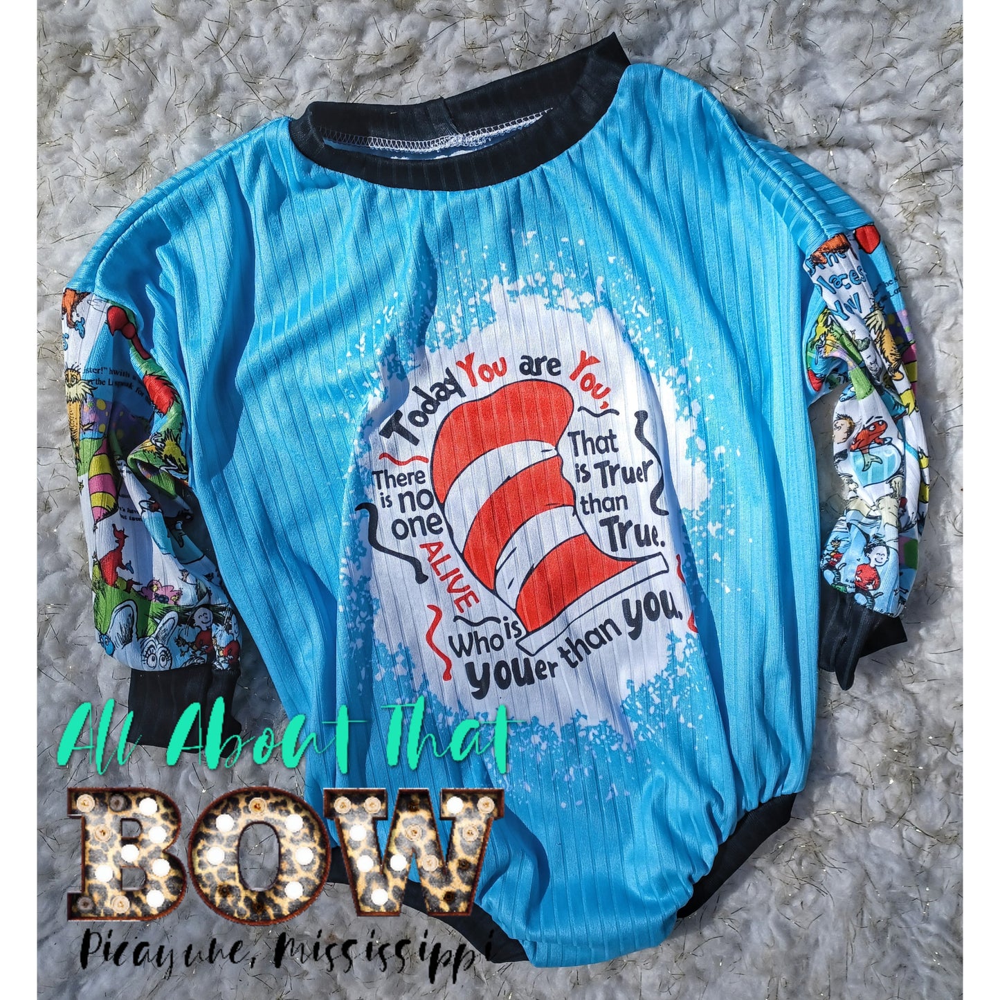 Dr. Seuss Collage romper