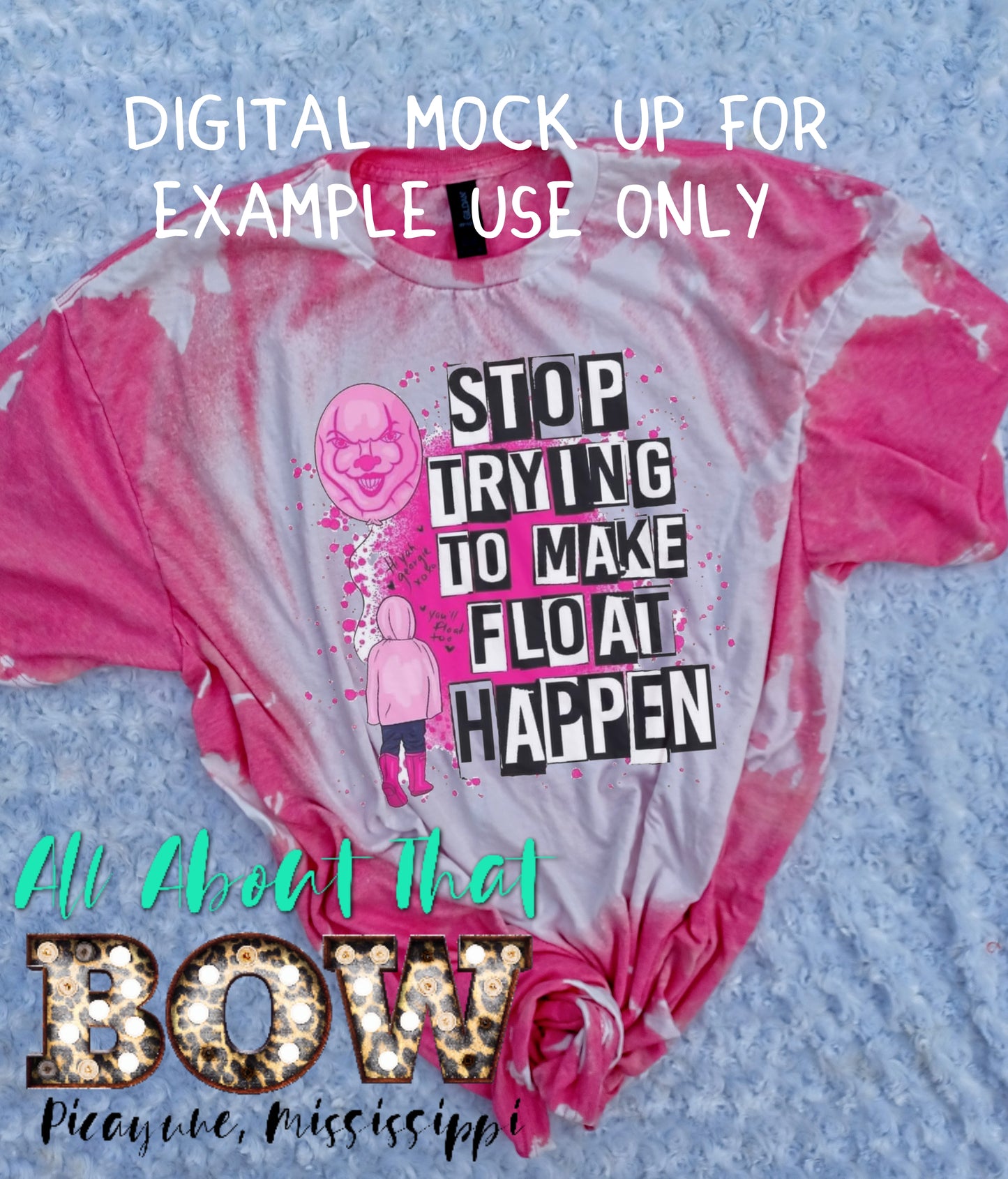 Quit trying to make float happen Bleached Tee