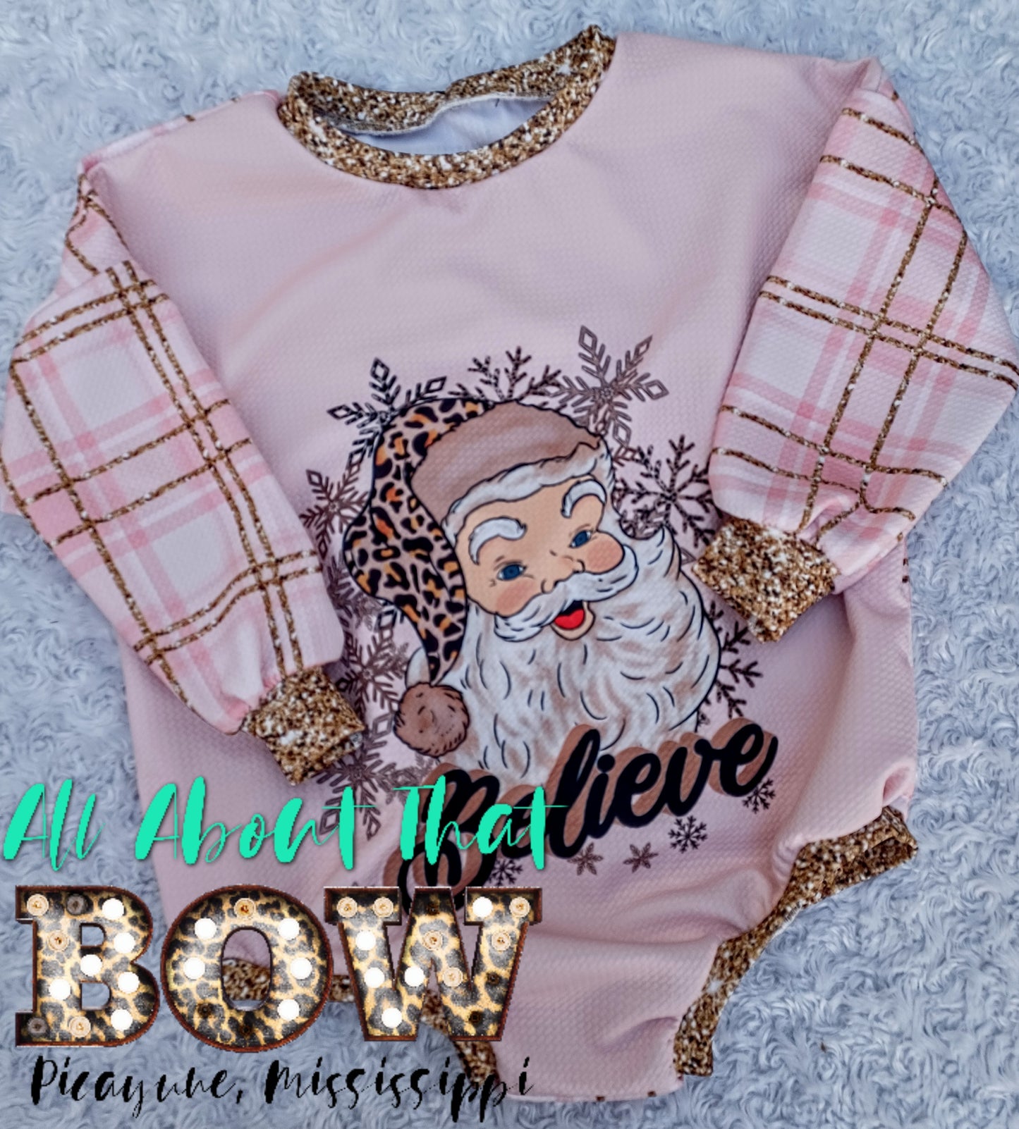 Pink Believe sweater Romper