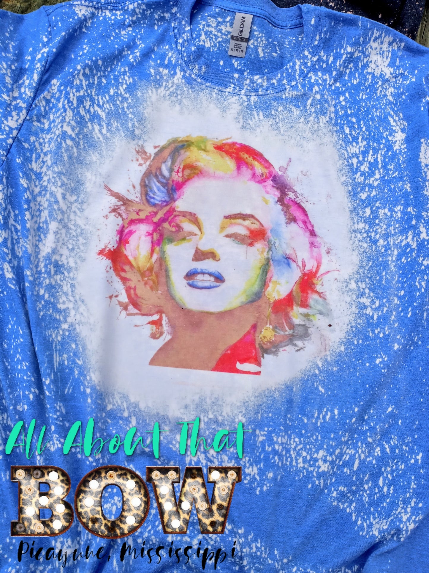 Marilyn Color splash Bleached Tee