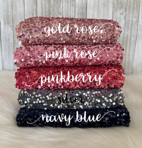 Velvet Sequin "Bad & Boujee" Bows Color Batch 2 of 3