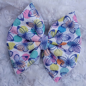 Butterfly Print Bow
