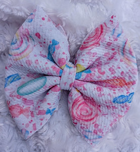 Candy Shop Print Bow
