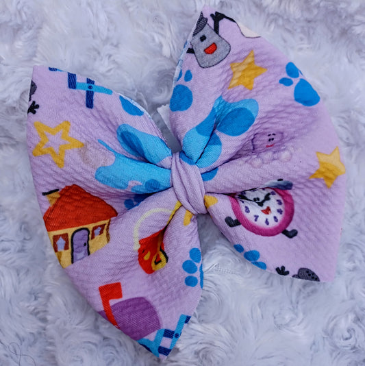 Blue's Clues Print Bow