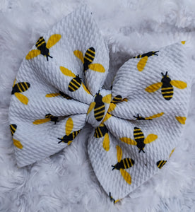 Busy Bee Print Bow
