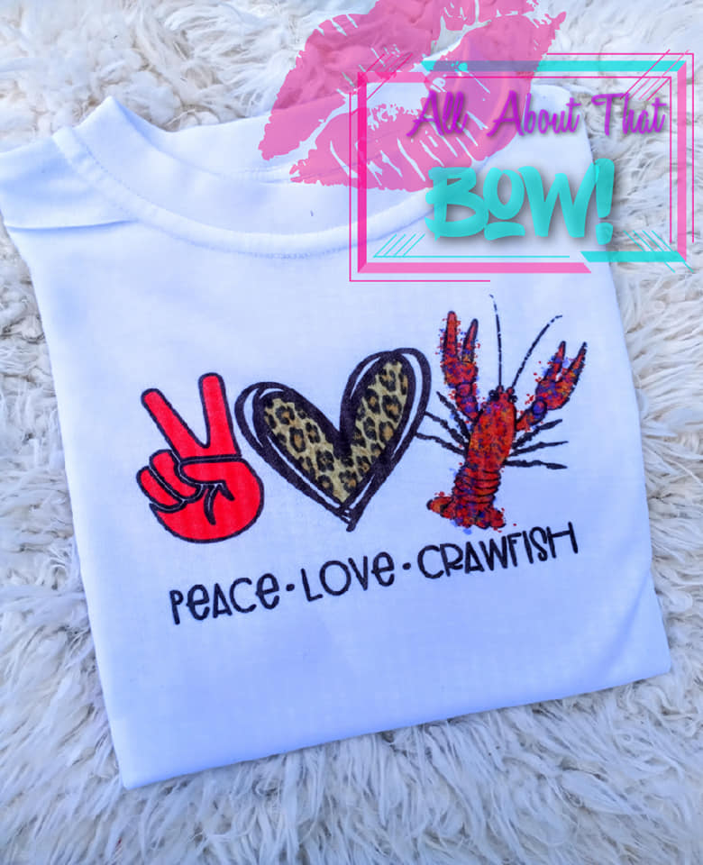Peace, Love & Crawfish Graphic T