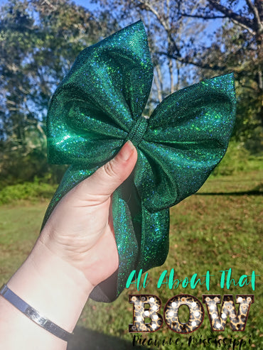 messy Glitter bows