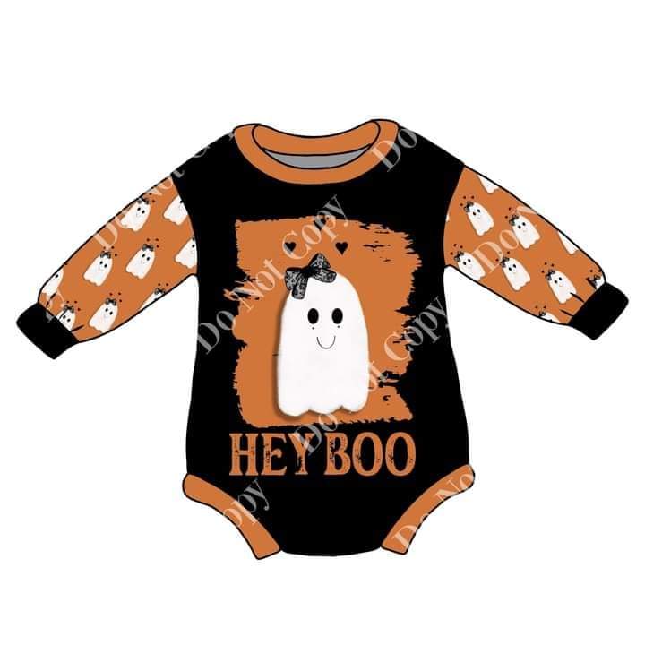 Hey Boo Girl sweater Romper