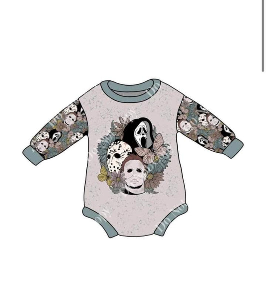 Floral Killers sweater Romper