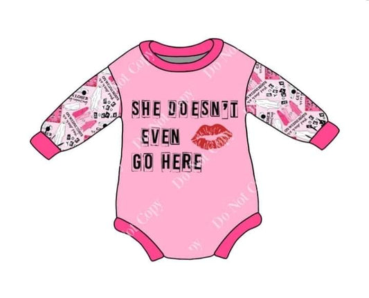 She doesnt even go here sweater Romper