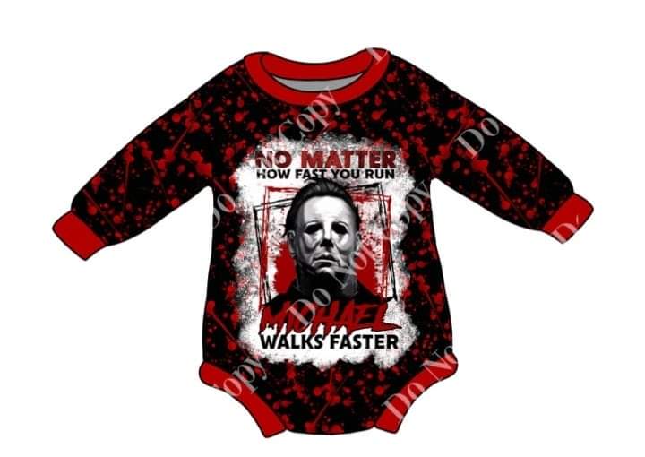 No matter how fast you run sweater Romper