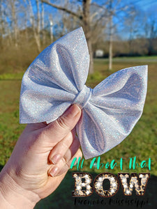 messy Glitter bows