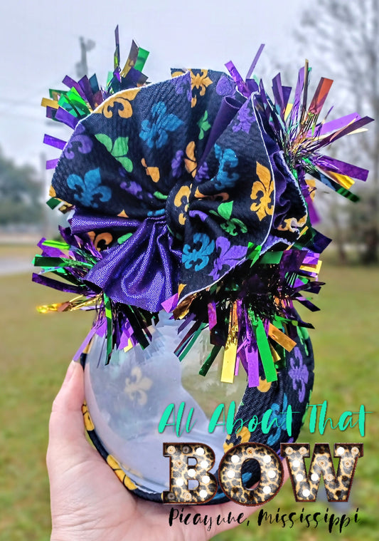 Mardi Gras OTT Boujee Bow