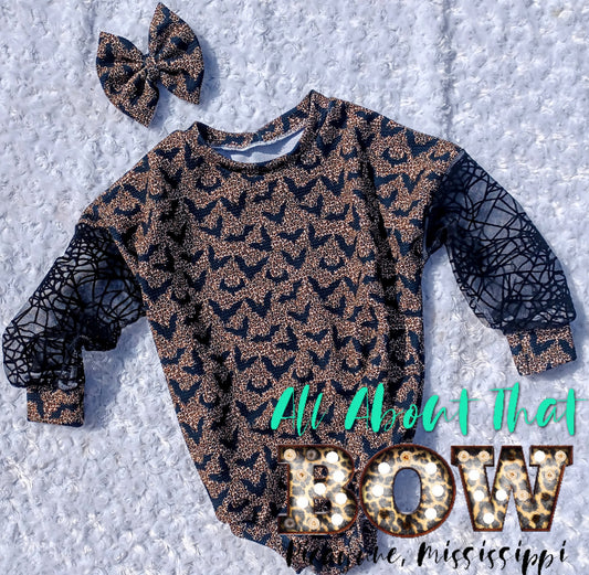 Batty Cheetah Romper