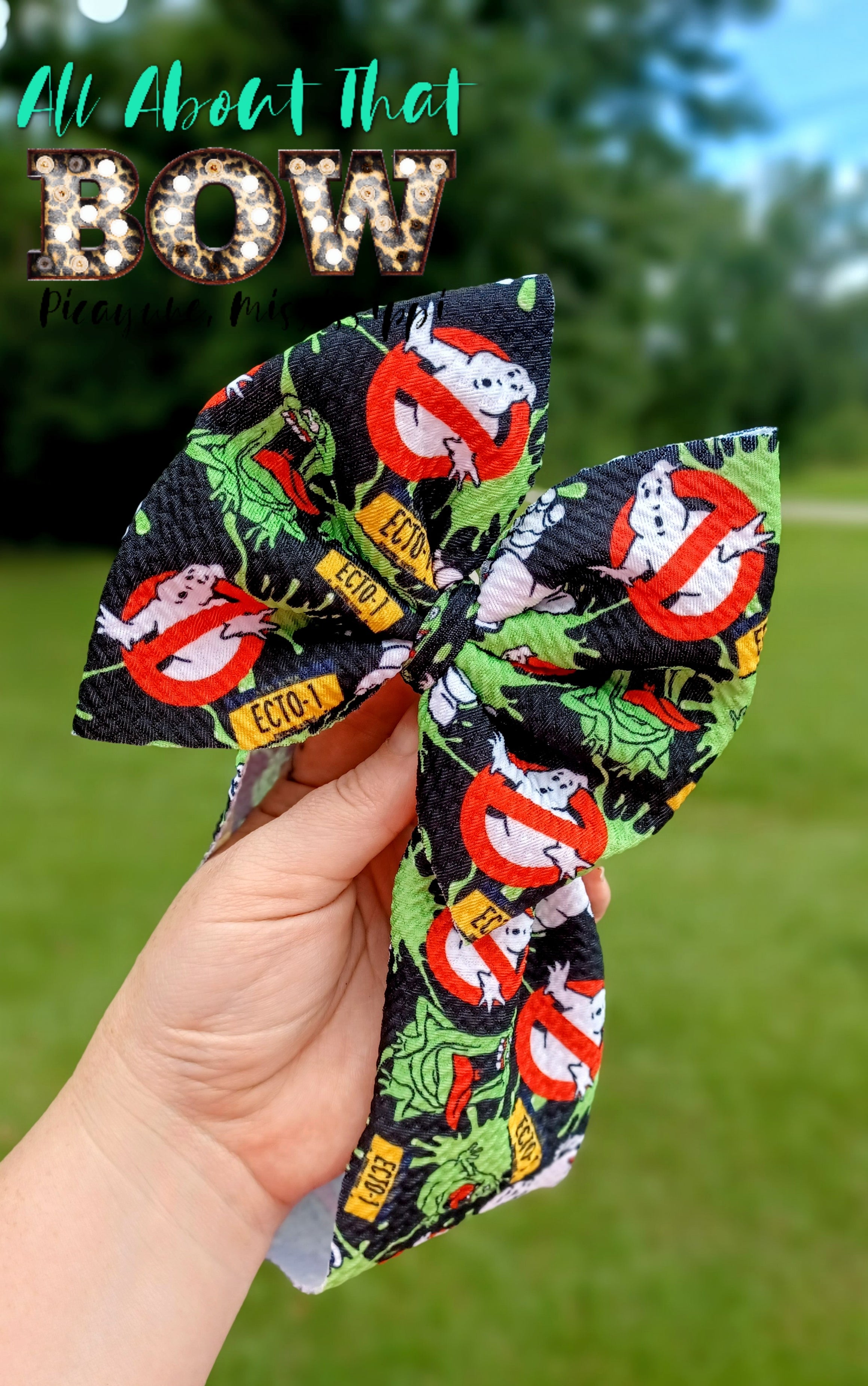 ghostbusters Print Bow