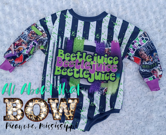 Bettlejuice sweater Romper