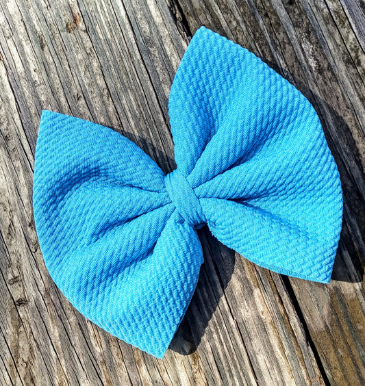 Neon Blue Solid Print
