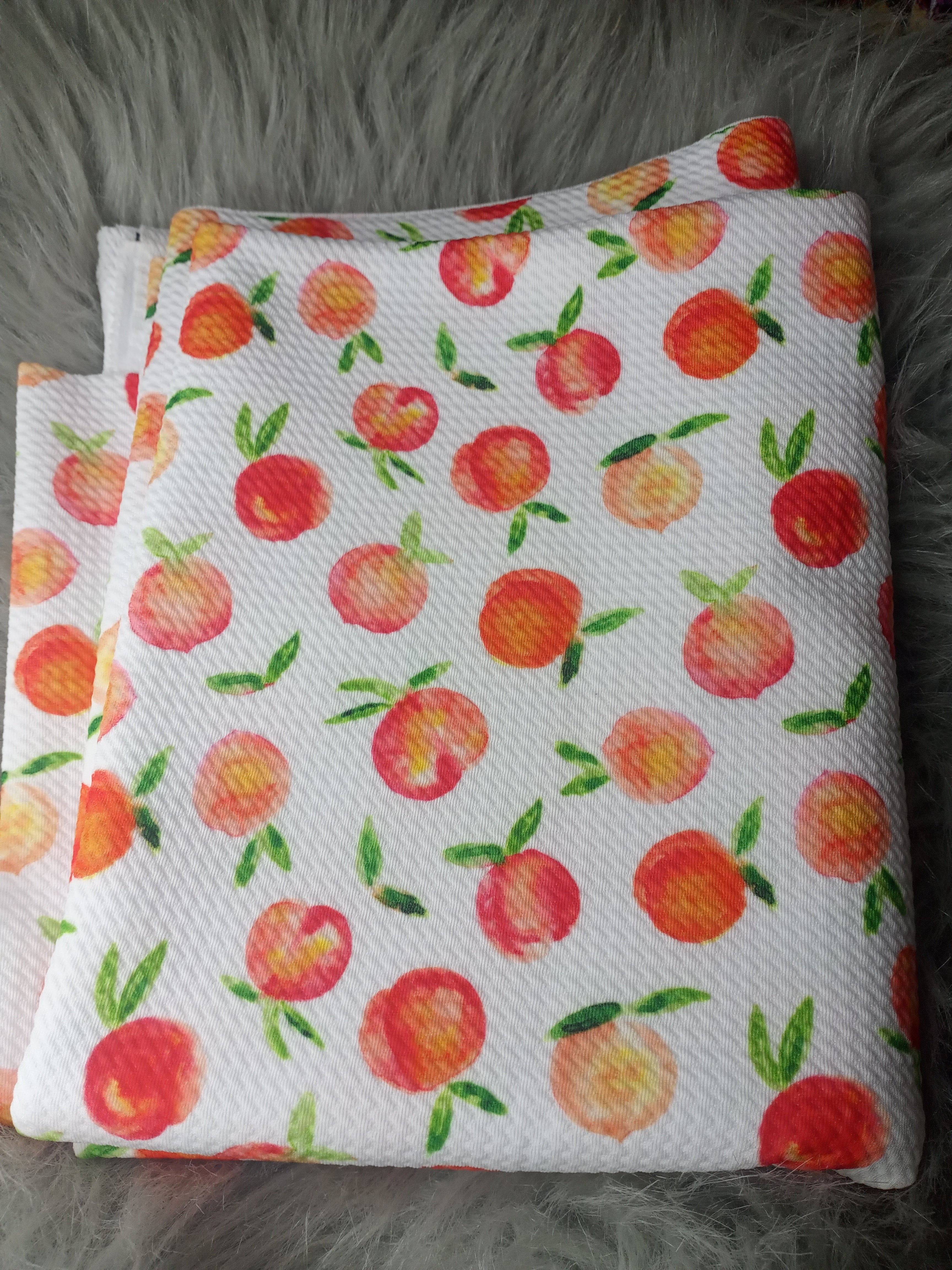 Just Peachy Print Bow