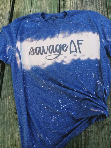 Savage AF Bleached Tee