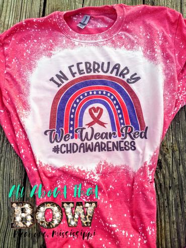 CHD Awareness Bleached Tee