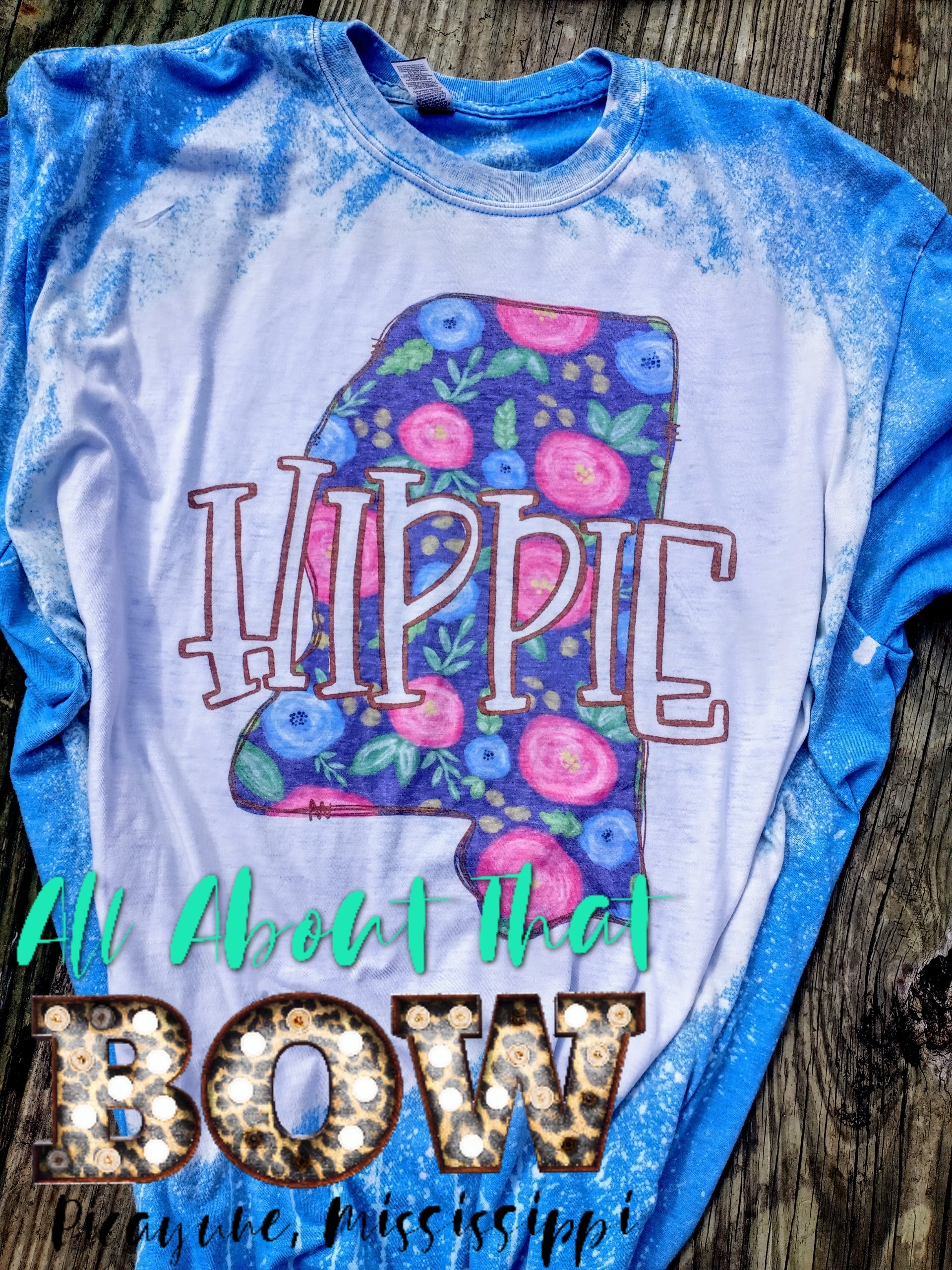 Mississippi Hippie Bleached Tee