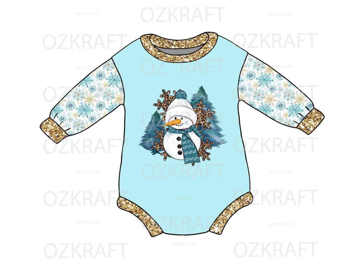 Snowman sweater Romper